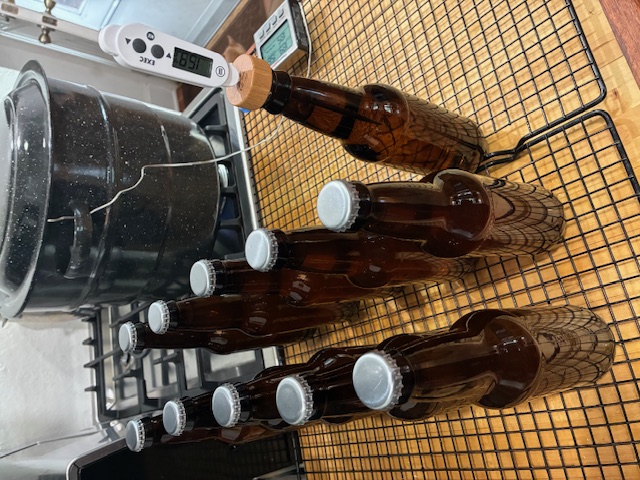 image of cooling cider during pasteurization